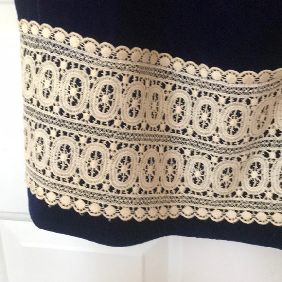 Vintage blue velvet dress - Picture 3 of 6